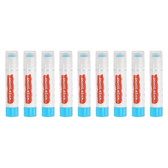 Uxcell Solid Tempera Paints, 9 Pcs Washable Paint Sticks Paint Pens, Sky Blue
