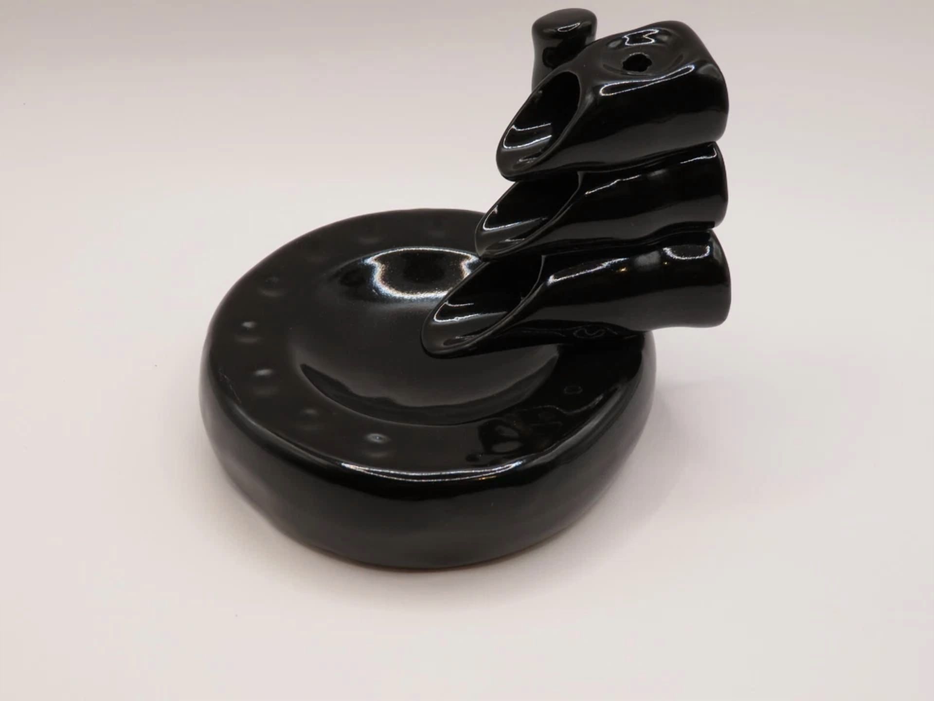 CRESTIN- Medium Waterfall Incense Cone Holder With 20 Incense Cones