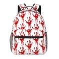 thumbnail image 6 of Haiem Red Bloody Scary Hands Printed School Backpack,Casual Travel Lightweight Backpack,Durable Comfortable Multifunctional Backpack,Laptop Backpack, 6 of 6