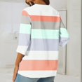 thumbnail image 4 of Jewelreauty Women Tunic Tops Casual Notch Neck Elbow Length Button T-Shirts Summer Trendy Tee, 4 of 6