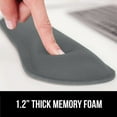 thumbnail image 4 of GORILLA GRIP Gel Memory Foam Wrist Rest for Computer Keyboard, Mouse, Ergonomic Design, Desk Pads, 2 Piece Set, Gray, 4 of 10