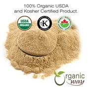 Organic Way Premium Ashwagandha Root Powder (Withania somnifera) - Organic & Kosher Certified | Vegan | Non GMO & Gluten Free | USDA Certified | Origin - India (1 LBS / 16 Oz)