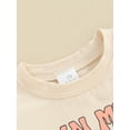thumbnail image 6 of FEORJGP Toddler Baby Girl Summer Outfits 0-3Y Infant Short Sleeve T-shirt Crew Neck Shirt Daisy Letter Print Tops + Shorts Set  Little Girl Loose Casual Daily 2Pcs Clothes, 6 of 9
