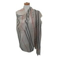 thumbnail image 5 of Beaute Fashion Resort Collection Adult Women Shawl Scarf Pashmina Cover-Up Sarong Pareo Wrap (Designer Striped Ivory), 5 of 5