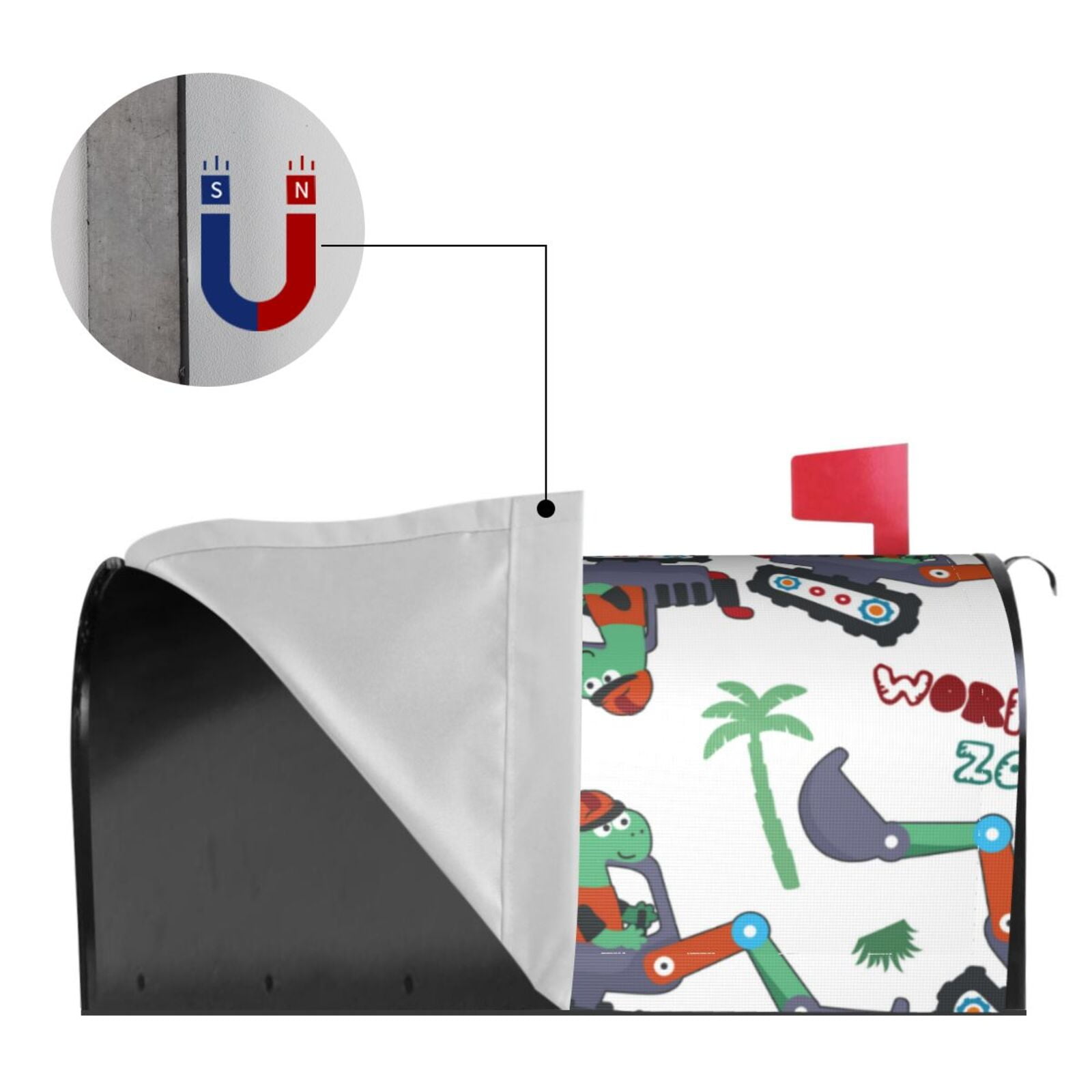 Kdxio Magnetic Mailbox Cover 21x18 in Mailbox Cover Outdoor Decoration Holiday Mailbox Covers for Home Garden Yard-21x18 in