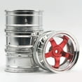 thumbnail image 4 of Llanta de rueda 4x : 10, buje hexagonal de 12mm, piezas de actualización de bujes de rueda para Axial , piezas de accesorios , Blue Yotijar Llanta de rueda de coche RC, 4 of 4