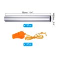 thumbnail image 2 of Uxcell Relay Track Baton Aluminum Tube Field Running Race Stick with Whistle for Athletics, Silver 2 Pack, 2 of 6