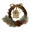 thumbnail image 2 of Fwttom Mini Christmas Wreaths, Christmas Decorations Scene Branch Mini Wreaths, Holiday Small Wreaths for Kitchen Cabinets, Windows, Christmas Tree Ornaments, 2 of 6