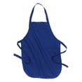 thumbnail image 3 of Mafoose Adult Unisex Full Length Apron with Pockets Royal, 3 of 3