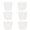 White, variant on KOYPTL 6 Pcs 12 Oz Reusable Freezer Containers with Lids BPA Free Small Food Storage Containers Stackable Food Storage Jars Leakproof Lunch Box Accessories with Clear Round Bowls