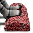 thumbnail image 3 of Botanical Foot Rest, Warm Toned Forest Blossom Leaves Leaf Vintage Flora Branches Pattern, Non-Slip Backing Adjustable Ergonomic Memory Foam Leg Support for Office, Pale Maroon and Coral, by Ambesonne, 3 of 5