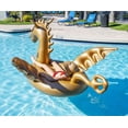 thumbnail image 2 of Bouée de Piscine Géante Gonflable 103 Pouces Dragon Doré - Luxy Float, 2 of 6