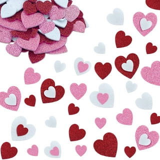  MixTeach 48Pcs Valentines Day Foam Hearts 6''Large