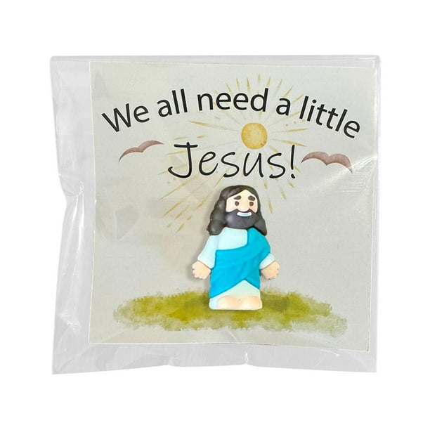 Ganfancp Son Un Regalo Estupendo y Se Pueden Colocar Fácilmente En Fiambreras Cestas de Regalo Huevos de Pascua Medias de Navidad Ofertas Del Día Sólo En Línea 1 X Jesús, 1 X Tarjeta
