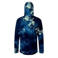 thumbnail image 5 of Camo Sun Protection Camo Shirts for Men Spf UV Upf 50+ Rash Guard Sun Shirts with Face Cover Long Sleeve Cooling Shirts Summer Lightweight Fishing T-Shirts,Blue 3XL, 5 of 5