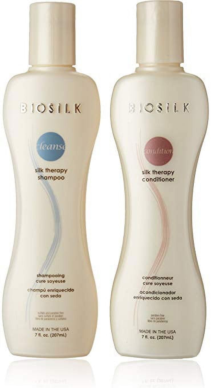 BioSilk - - BioSilk 3-Piece Silk Therapy Shampoo, Conditioner & Serum Kit, Haircare For Incredible Shine, Sulfate, Paraben, & Cruelty-Free, 12 Oz (3 Products - View #5
