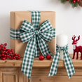 thumbnail image 7 of Gingham Ribbon Bow Decor, Polyester Construction, Woven Checkered Bow Tie For Wreath Chair Vase Gift Box Display Decor, Home Holiday Decor, 7 of 7