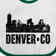 thumbnail image 4 of Inktastic Denver Colorado Skyline Grunge Boys or Girls Baby Bib, 4 of 4