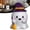 F, variant on Clearance Under $1 Cute Resin Ghost with Headband Figurine Halloween Decor