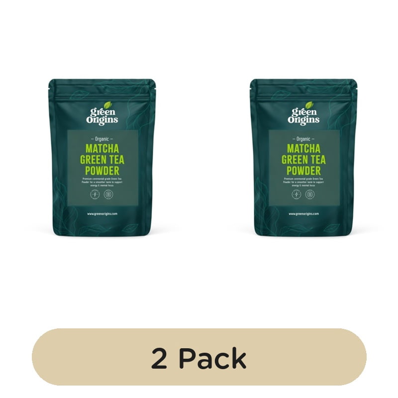 Green Origins Organic Japanese Ceremonial Matcha Green Tea Powder 30g, British Import (Pack of 2)