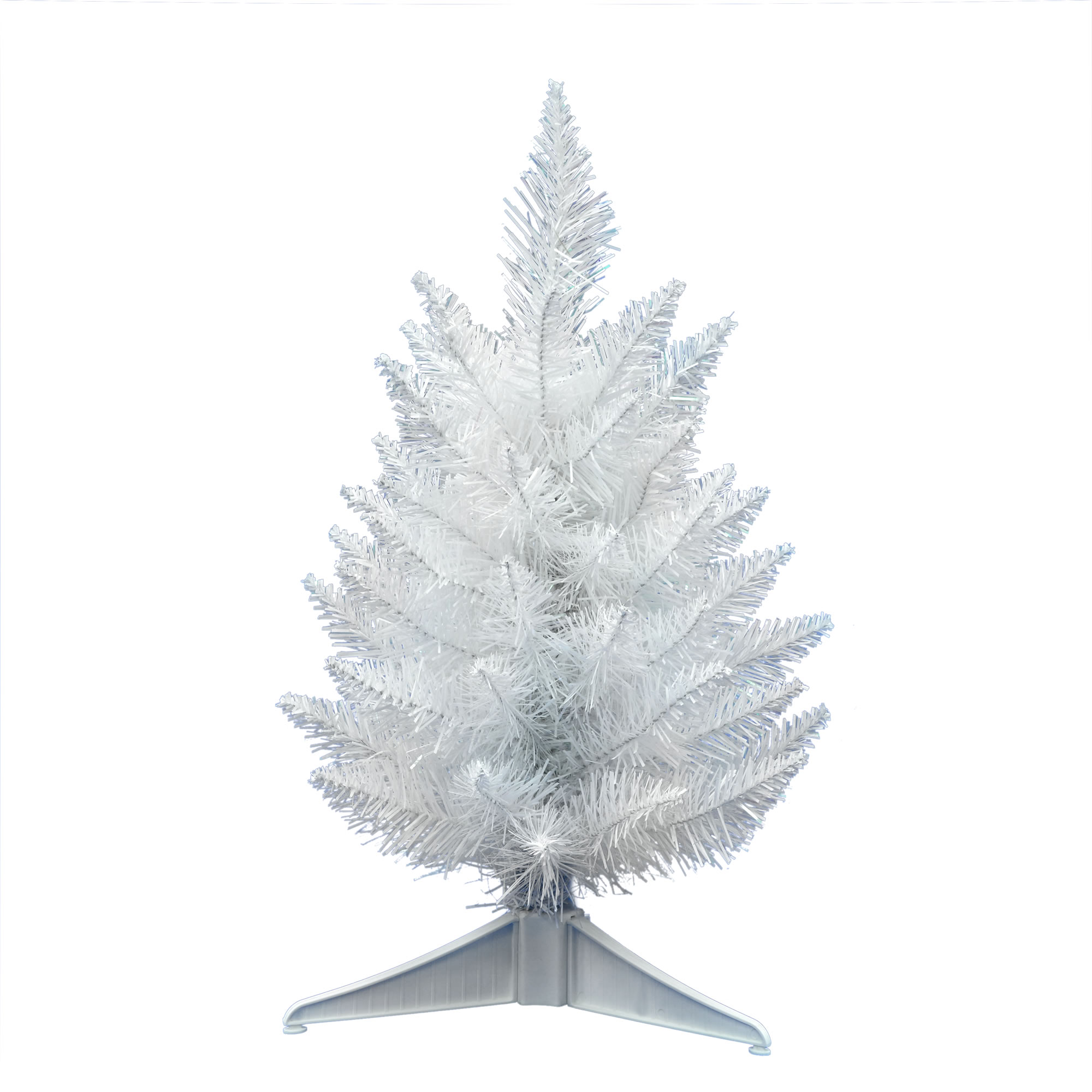 Vickerman Artificial Christmas Tree 18" x 13" Sparkle White Spruce 55