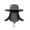 Dark Grey, variant on SPRING PARK Unisex Men Women Summer Outdoor Anti-mosquito Sun Protection Neck Face Cover Flap Cap Wide Brim Hiking Fishing Hat
