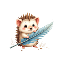 thumbnail image 6 of cartoon Hedgehog Theme Stickers, Waterproof Hedgehog Theme Sticker for Water Bottle Laptop Phone Cases Planner Skateboard Luggage Helmet Party Favor Decor, Ideal for Adults Teens Teacher Rewards, 6 of 9