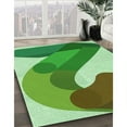 thumbnail image 2 of Ahgly Company Indoor Square Patterned Jade Green Area Rugs, 7' Square, 2 of 6