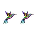 thumbnail image 4 of Wweixi Iron Hummingbird Hanging Home Decor Crafts Ornament Birds Outdoor Pink 2Set, 4 of 6