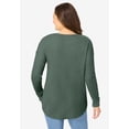 thumbnail image 3 of Woman Within Plus Size Waffle Thermal V-Neck Tee, 3 of 6