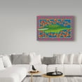 thumbnail image 3 of Trademark Fine Art 'Alligator And Fish' Canvas Art by Claudia Interrante, 3 of 3