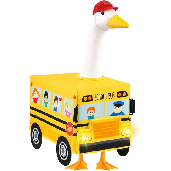 Back to School Porch Goose Outfit 23" School Bus Goose Clothes