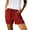 Wine, variant on Shorts Womens Clearance Womens Plus Size Comfy Drawstring Casual Elastic Waist Pocket Loose Shorts Pants