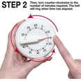 thumbnail image 3 of EcoNesxp Minute kitchen timer with long ring cm easy to read operation 60 minute kitchen timer, 3 of 4