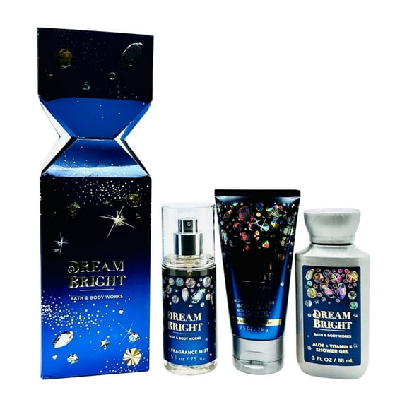 Bath and Body Works Dream Brioght Shower Gel, Cream & Mist Boxed Travel Gift Set