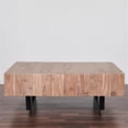 thumbnail image 4 of Mod-Arte Table Basse Moderne en Bois Dur avec Dessus Coulissant Naturel, 4 of 9