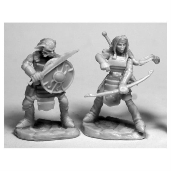 Reaper Miniatures Hobgoblin Warriors #77476 Bones Unpainted Plastic Mini Figure