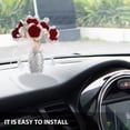 thumbnail image 4 of Romantic Crystal Car Flowers Decoration for Car Dashboard Display Red Color 1 Piece, 4 of 8