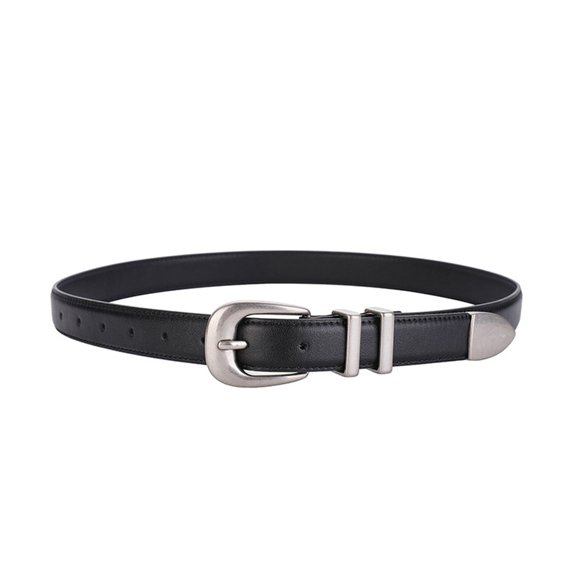 Women Fashion Cowgirl Belt Premium Leather With Silver Hardware Western Outfit