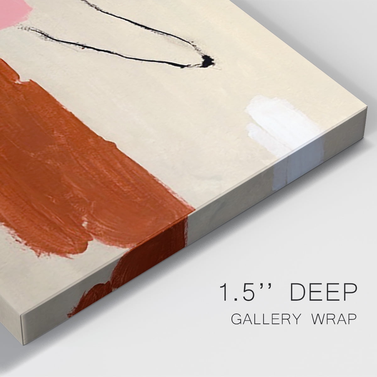 Terra Rosa Abstract I Premium Gallery Wrapped Canvas - Ready to Hang