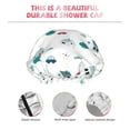thumbnail image 3 of KLL Cartoon House Car Pattern Shower Cap & Bath Cap for Women,Reversible Oversized Waterproof Shower Caps for all Hair Lengths,Elastic Reusable Bathing Hair Cap, 3 of 6