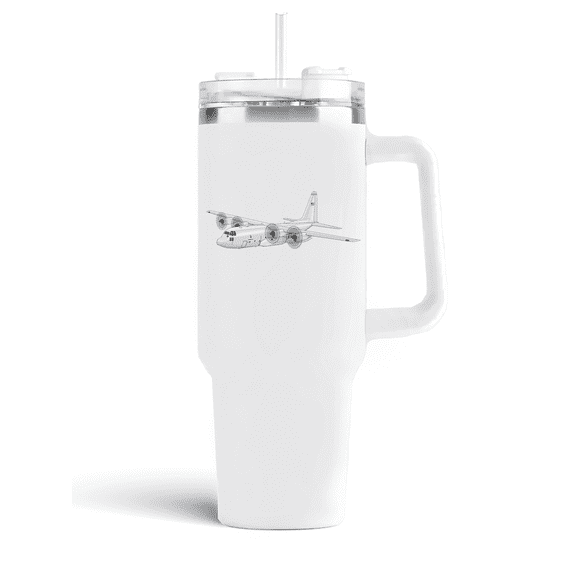 Lockheed C-130 40 oz White Ceramic Mugs | Tumbler