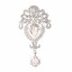 thumbnail image 1 of Guardurnaity Broche de gota de agua para mujer, alfiler de aleación, decoración de abrigo, traje, decoraciones, joyería femenina para niñas, Ropa, zapatos y accesorios Miscelánea Blanco K, 1 of 6