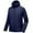 Dark Blue, variant on Men's Insulated Hiking Jacket, Hooded Thermal Running Hybrid Jacket, Dark Blue Size XL