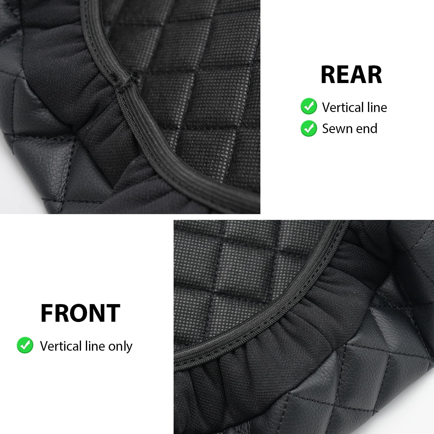 KBH Center Console Cover for Cadillac Escalade 2007-2014, Middle Console Lid Armrest Cover Protector for Car Interior Accessories, Black