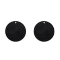 thumbnail image 1 of Billuyoard Posavasos para tazas Taza de silicona Manteles individuales Almohadillas aislantes Manteles para de comedor Negro 2Conjunto, 1 of 6