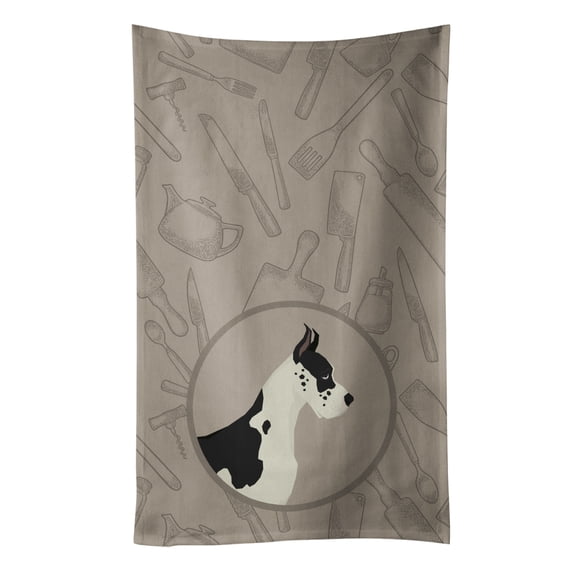 Great Dane In the Kitchen Kitchen Towel