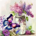 thumbnail image 1 of Diamond Painting 5D DIY Full Round Drill Butterfly Kit Decoración del hogar (K405), 1 of 9