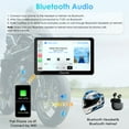 thumbnail image 2 of Carpuride Motocicleta HD Dual 1080P Dash Cam, Control Inalámbrico de Apple CarPlay y Android Auto Wire, Rotación Vertical Horizontal Pantalla Táctil de 7" (712D), 2 of 11