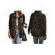 thumbnail image 3 of Chaqueta de con Estampado de Leopardo para Mujer, Blusa de Larga con Botones, Abrigo Informal de Otoño Verde XXL, 3 of 7